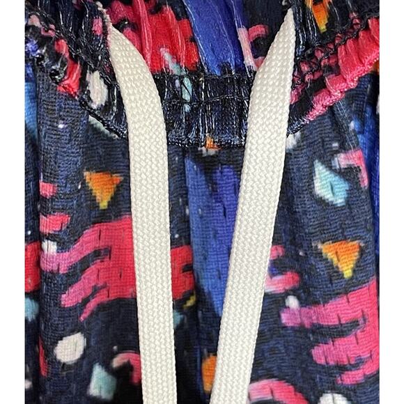 Inaka Power Shorts Mens Small Blue Pink Retro Print 5" Lightweight Stretch Mesh - Picture 5 of 9